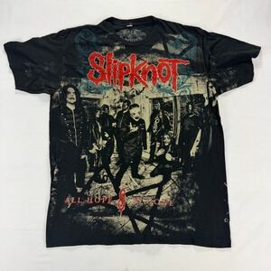 Slipknot All‎ Hope Is Gone Graphic T-Shirt Black All Over Print Mens XL